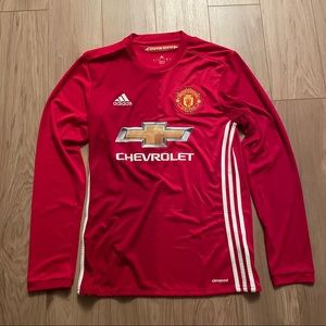 Manchester United Long Sleeve Jersey Home 2016 17